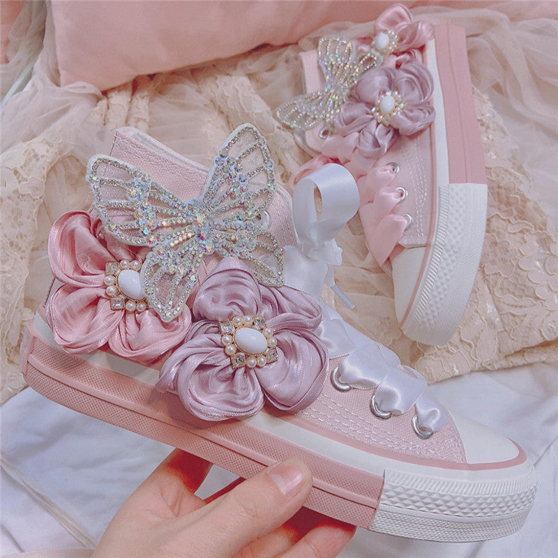 Zapatos de lona con cordones Fairy Dream Flower