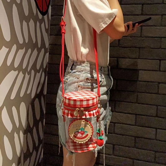 Bolso bandolera de diseño nicho tailandés transparente para mujer