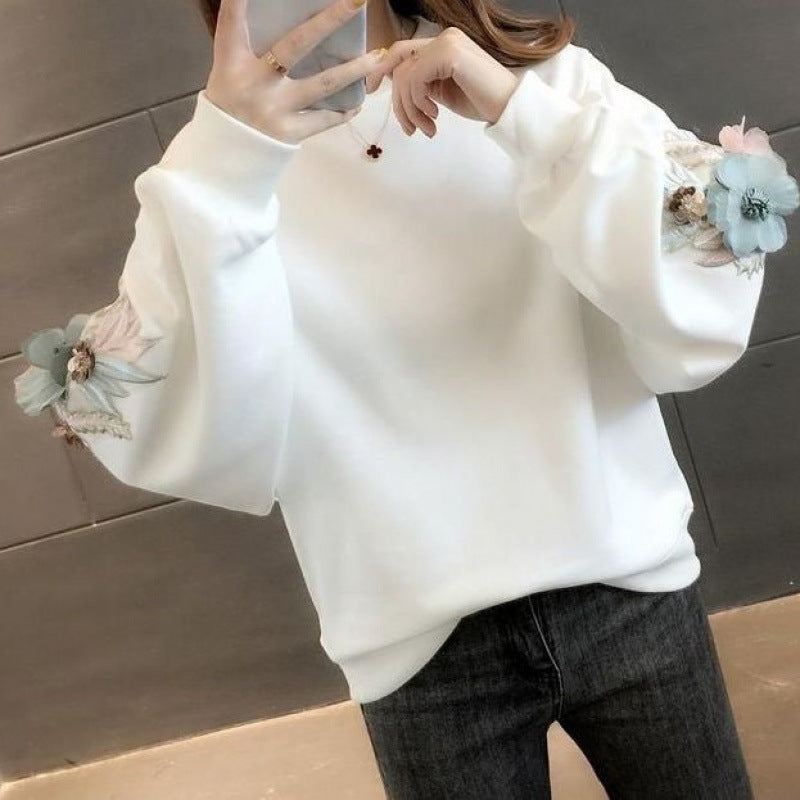 Damen Koreanische Version der lockeren langärmeligen großen Jacke weibliche Tops Sweatshirt