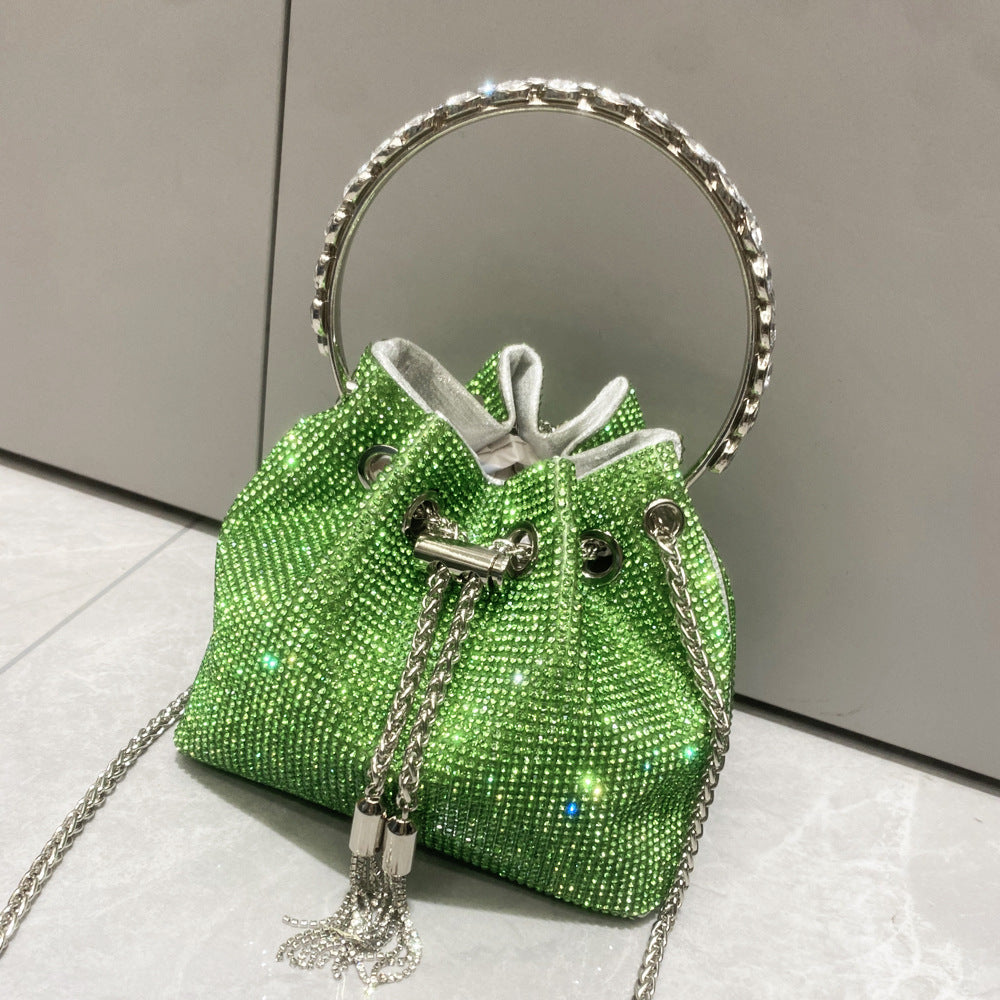 Europäische und amerikanische glänzende Diamanthandtasche für Frauen