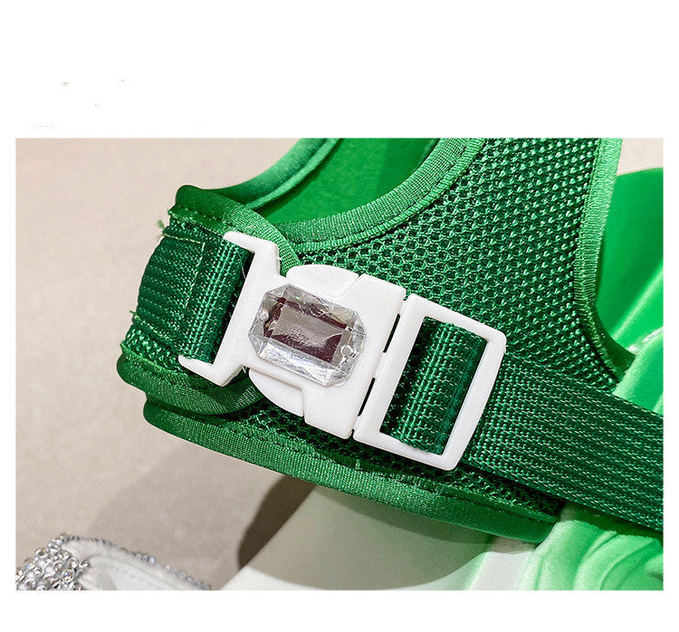 Rhinestone High-heeled Casual Sports Roman Shoes Ins Tide