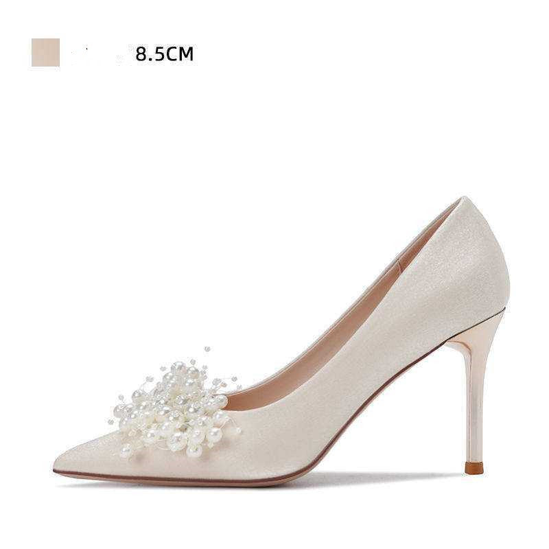 Nische Französisch Hochzeit Sommer Damenschuhe