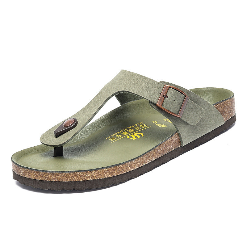 Same Cork Flip-flops Plus Size Outer Wear