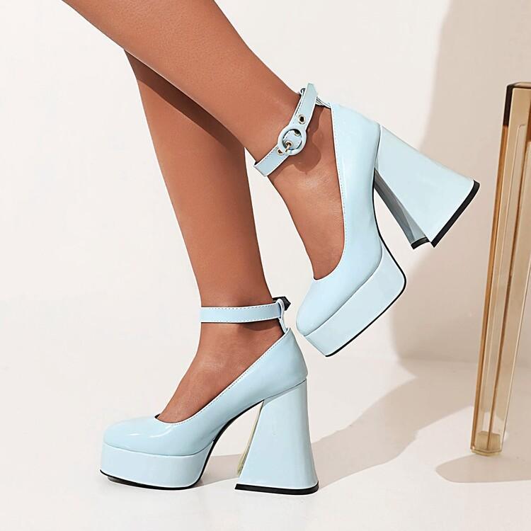 Women's Platform Thick Heel High Heel Shoes