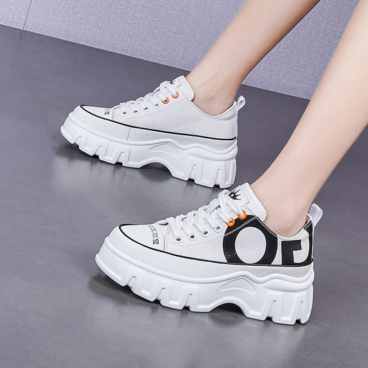 Fashion Thick Bottom Breathable Height Increasing Women's Shoes